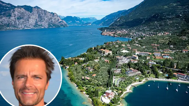 Mr Chada jumped into Lake Garda to save his son but has gone missing