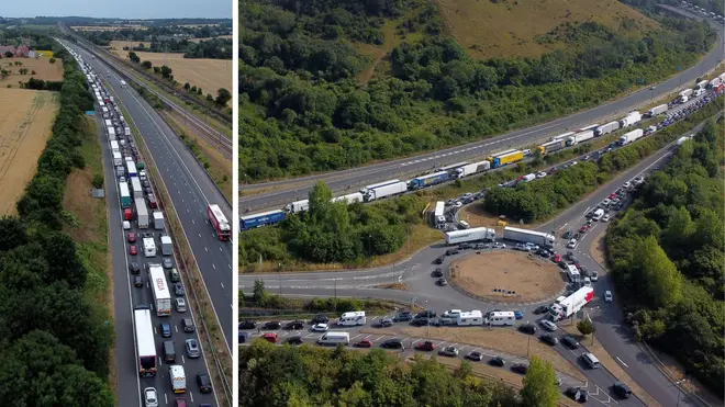 Folkestone became the epicentre of the travel chaos on Sunday