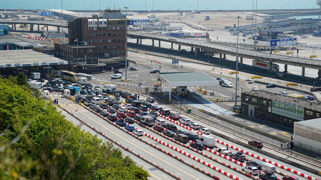 Traffic levels returned to normal in Dover on Sunday after two days of hours-long queues and congestion