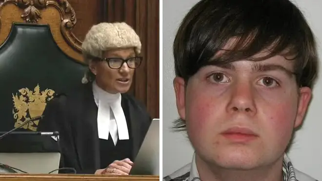 A judge has jailed a young man for the manslaughter of his grandfather in the first televised sentencing to take place at the Old Bailey