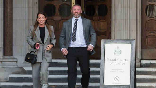 Coleen Rooney was supported by her husband during the trial.