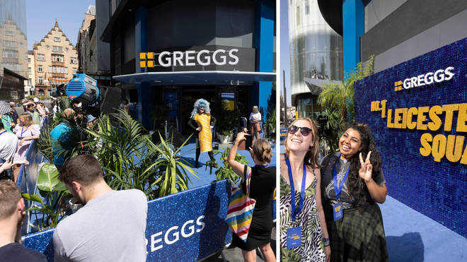 Greggs opening in Leicester square