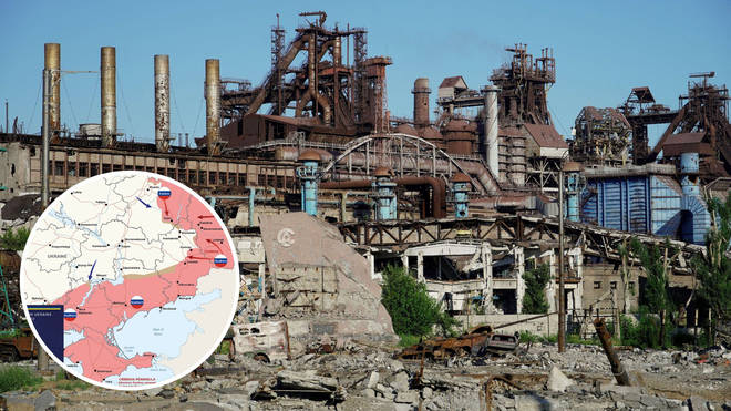 The unit was active at the steelworks in Mariupol