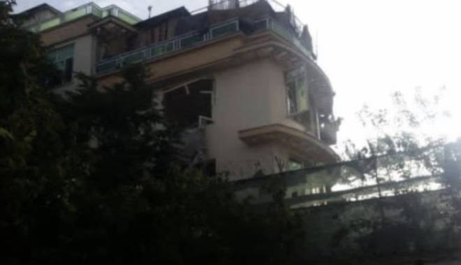 Al-Zahawari was killed in the drone strike as he stood on this balcony on a house in Kabul