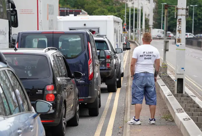 Holidaymakers were delayed for many hours due to the huge queues in recent days