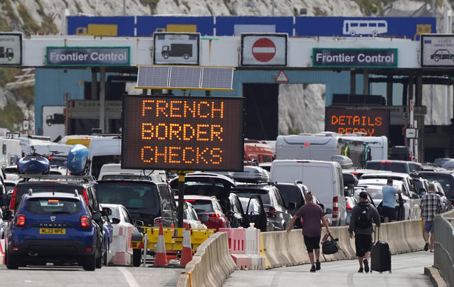 The delays, which have now been largely resolved, were due to a lack of French border guards at Dover
