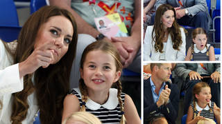 Princess Charlotte watched the Commonwealth Games with her parents on Tuesday