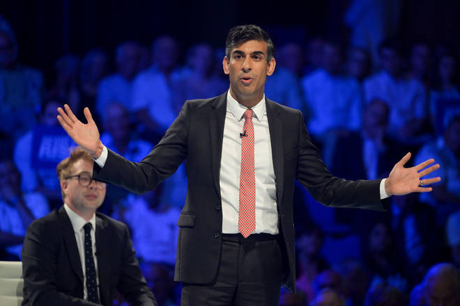 Rishi Sunak at the Tory party hustings this week