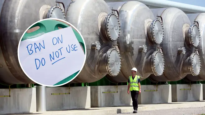 A £250 million water plant has been turned off.