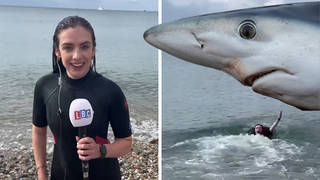 LBC's Reporter Charlotte Lynch took a dip off the Cornish Coast