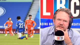 'Footballers should stop play and take the knee if fans shout racist abuse,' says James O'Brien caller