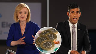 Liz Truss and Rishi Sunak have clashed over the recession warning.