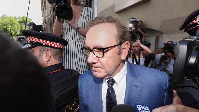 Kevin Spacey arrives for his court case