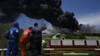 Cuba Oil Fire