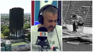 Maajid Nawaz asked whether Grenfell victims will also fall victim to "justice delayed is justice denied" like the victims of the Hillsborough tragedy Photo: LBC/PA