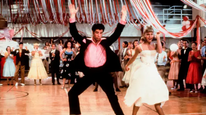 Sandy and Danny in Grease