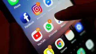 Apps on an iphone screen