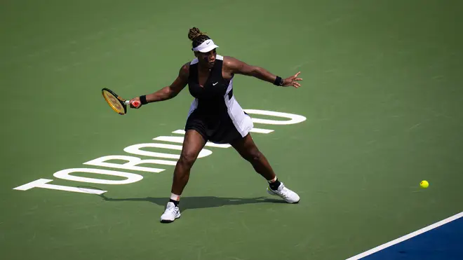 Serena Williams at the National Bank Open, in Toronto, Ontario.