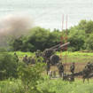 Taiwan’s military conducts artillery live-fire drills at Fangshan township in Pingtung, southern Taiwan, Tuesday, August 9, 2022