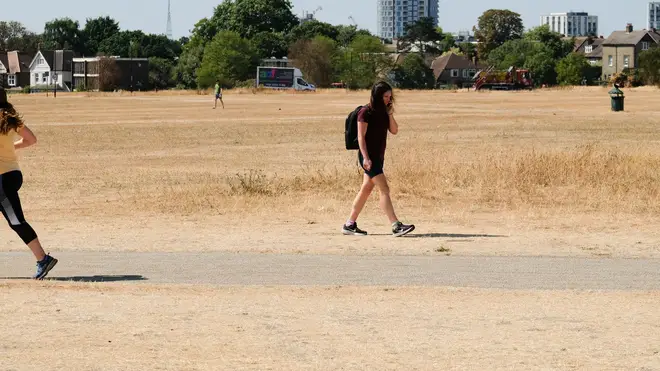 The dry and hot weather has left Britain scorched