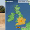 The Met Office has issued heatwave warnings from Thursday until Sunday
