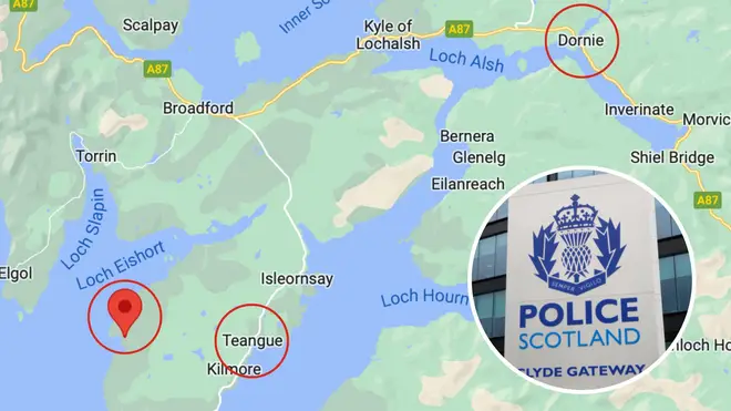 Incidents took place in Tarskavaig, Teangue and Dornie