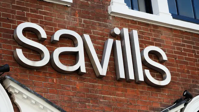 Savills estate agent sign