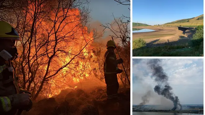 An exceptional risk of wildfires has been issued, with a drought set to be declared in part of southern England