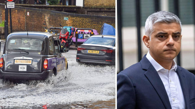 Sadiq Khan said he is 'seriously concerned' about the prospect of flash floods 