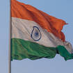 An Indian flag in Cannaught Circus, New Delhi (Alamy/PA)