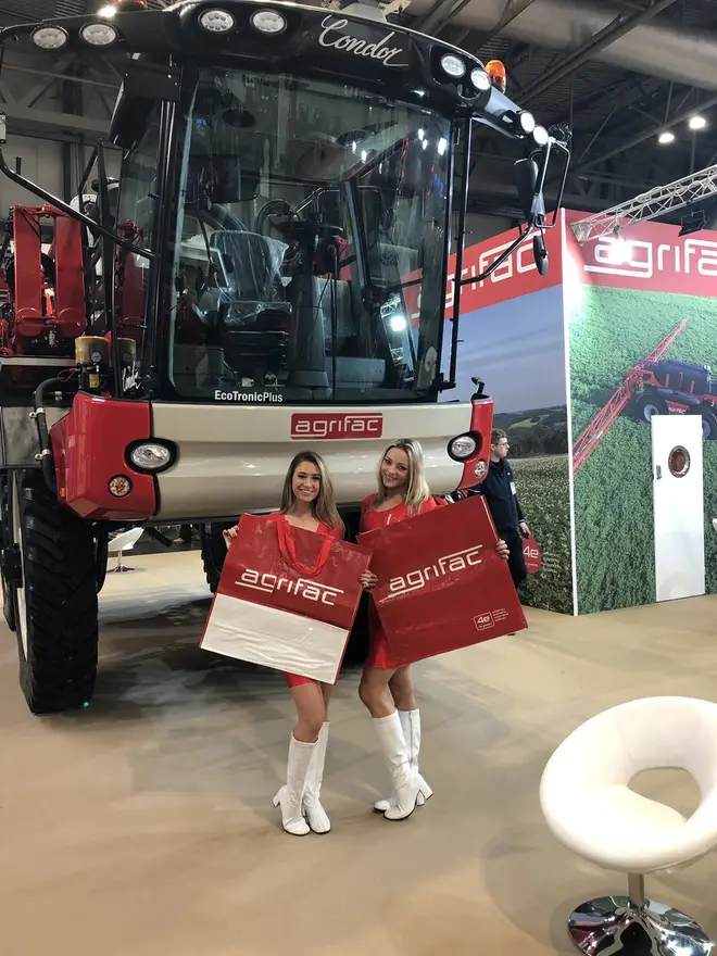 Agrifac hired the models for the Lamma show in Birmingham