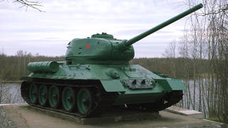 A Russian tank