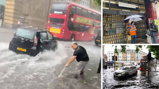 Flash flooding has hit London