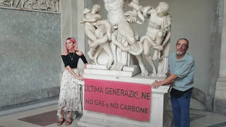 Italy Museum Climate Protest