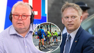 Grant Shapps told Nick Ferrari there were "no plans" to introduce registration plates for cyclists