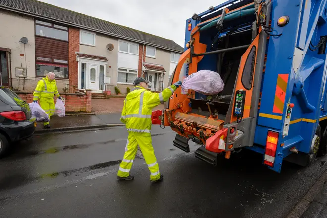 Bin lorry drivers are being drafted in to drive children to school.