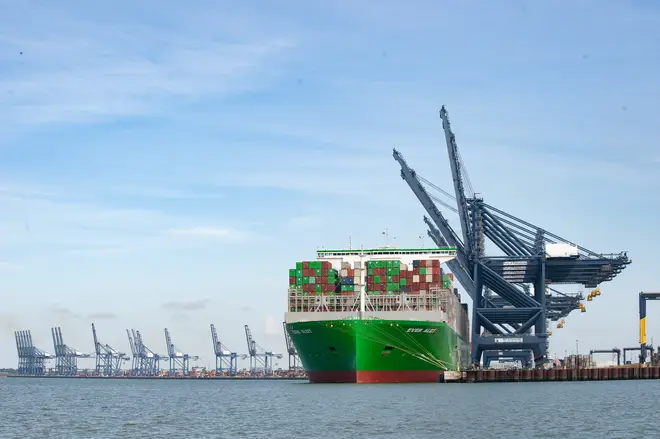 The Port of Felixstowe handles almost half of the UK's container shipping