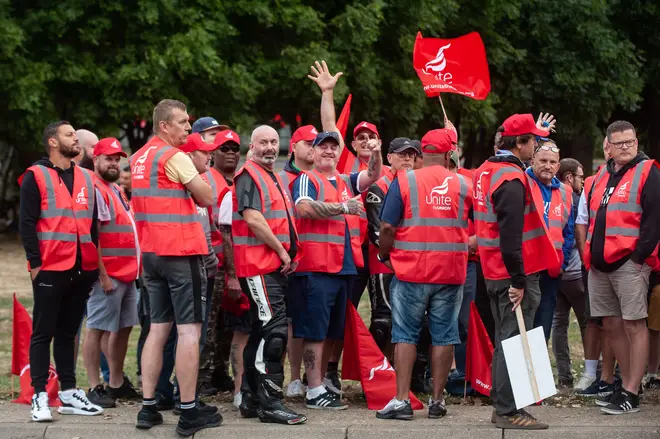 Workers at the port are striking after rejecting a 7% pay offer