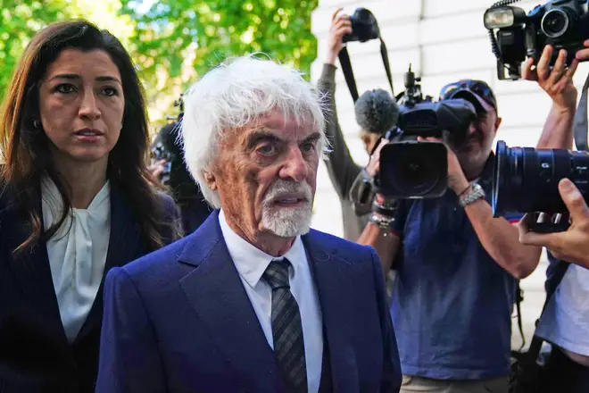 Bernie Ecclestone appeared at Westminster Magistrates' Court.