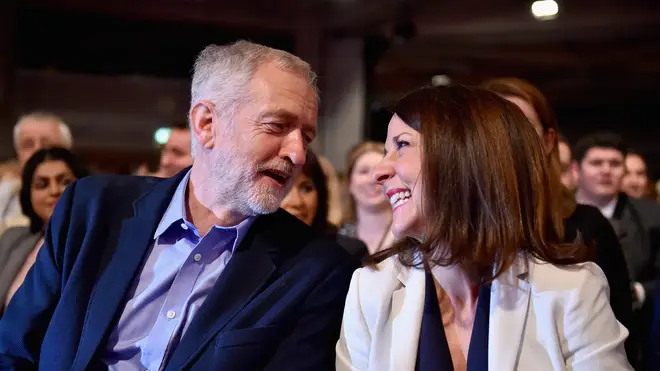 Jeremy Corbyn and liz Kendall in 2015