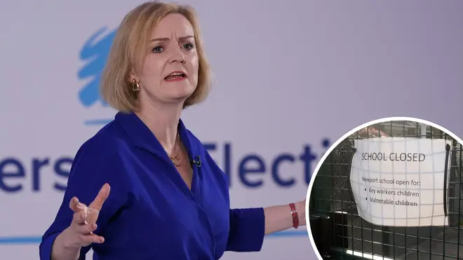 Liz Truss has said it was wrong to close schools during the Covid pandemic