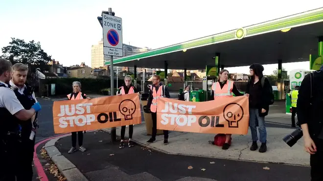 Climate group Just Stop Oil said 51 of its supporters are disrupting seven petrol stations