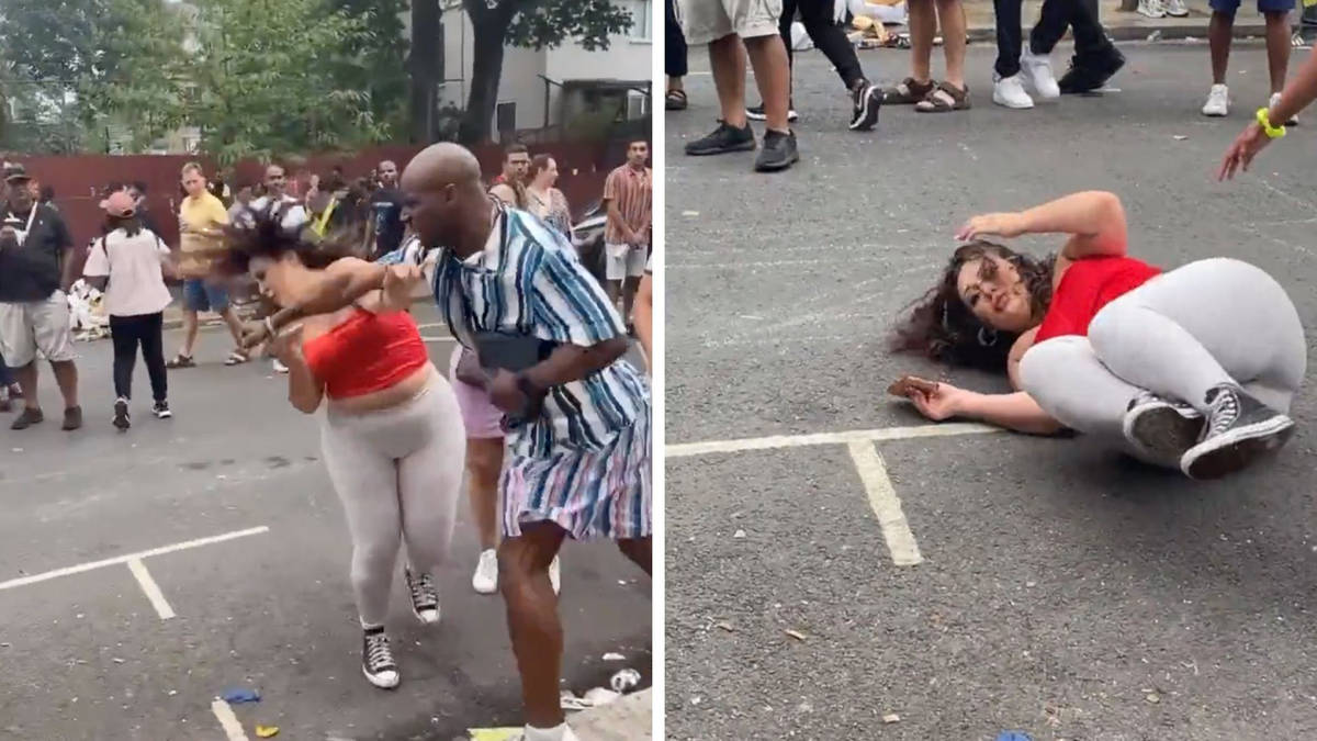 Shocking video shows woman being punched to the ground at Notting Hill Carnival
