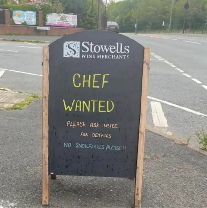 "No snowflakes please!!" - Cheshire Pub's controversial recruitment ad