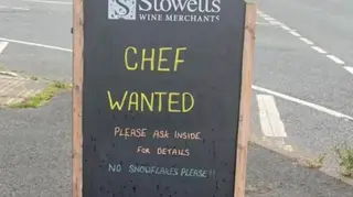 "No snowflakes please!!" - Cheshire Pub's controversial recruitment ad