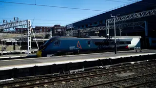 An Avanti train at Euston station
