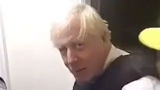 Boris Johnson joined a raid in south London today.