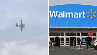 A pilot is threatening to crash a stolen plane into a Walmart in Tupelo, police say.