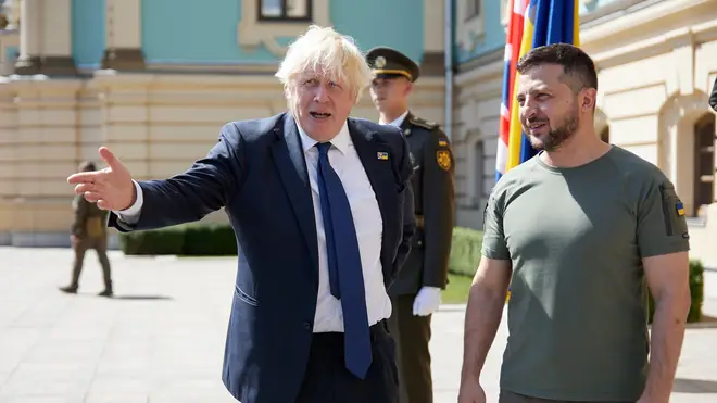Zelenskyy has hailed Boris Johnson a "true friend".