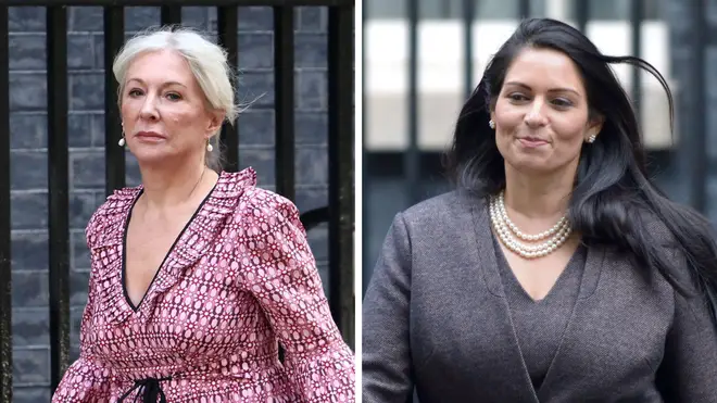 Nadine Dorries and Priti Patel are both believed to be stepping down on Tuesday